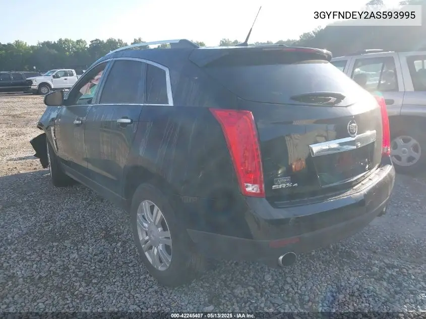 2010 Cadillac Srx Luxury Collection VIN: 3GYFNDEY2AS593995 Lot: 42245407
