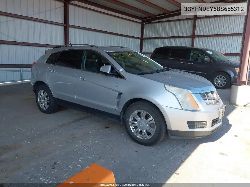 2011 Cadillac Srx Luxury Collection VIN: 3GYFNDEY5BS655312 Lot: 42254720