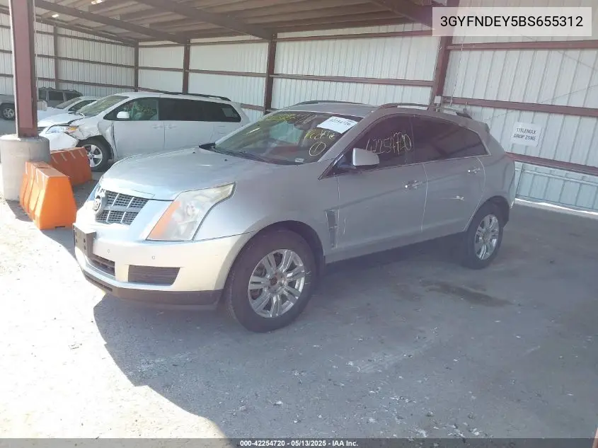 2011 Cadillac Srx Luxury Collection VIN: 3GYFNDEY5BS655312 Lot: 42254720