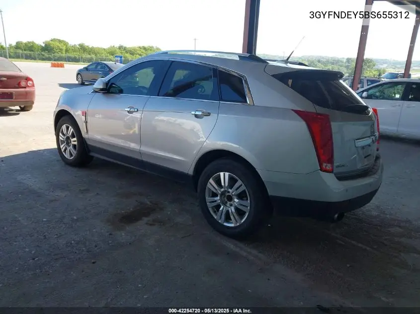 2011 Cadillac Srx Luxury Collection VIN: 3GYFNDEY5BS655312 Lot: 42254720