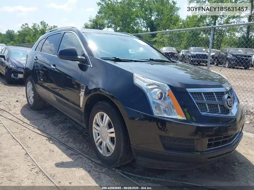 2011 Cadillac Srx Luxury Collection VIN: 3GYFNAEY1BS631457 Lot: 42562895