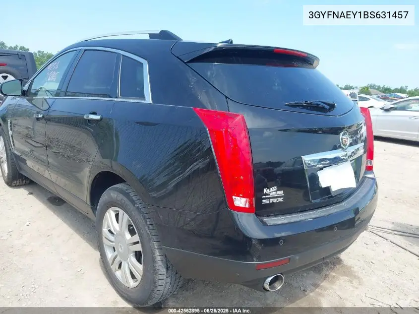 2011 Cadillac Srx Luxury Collection VIN: 3GYFNAEY1BS631457 Lot: 42562895