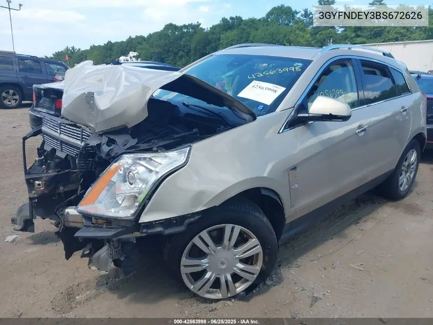 2011 Cadillac Srx Luxury Collection VIN: 3GYFNDEY3BS672626 Lot: 42563998