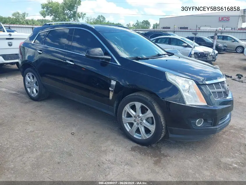 2011 Cadillac Srx Premium Collection VIN: 3GYFNCEY5BS616858 Lot: 42590317