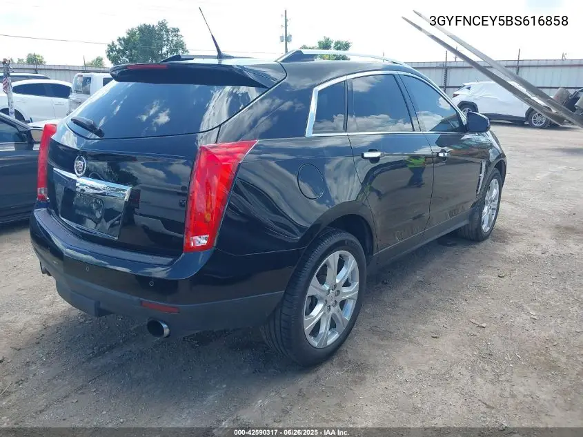 2011 Cadillac Srx Premium Collection VIN: 3GYFNCEY5BS616858 Lot: 42590317