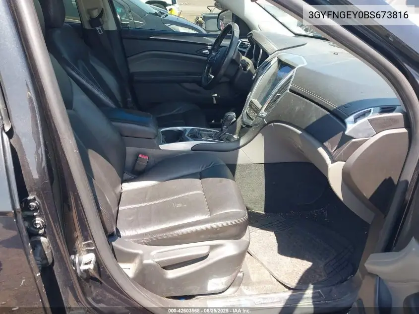 2011 Cadillac Srx Standard VIN: 3GYFNGEY0BS673816 Lot: 42603568