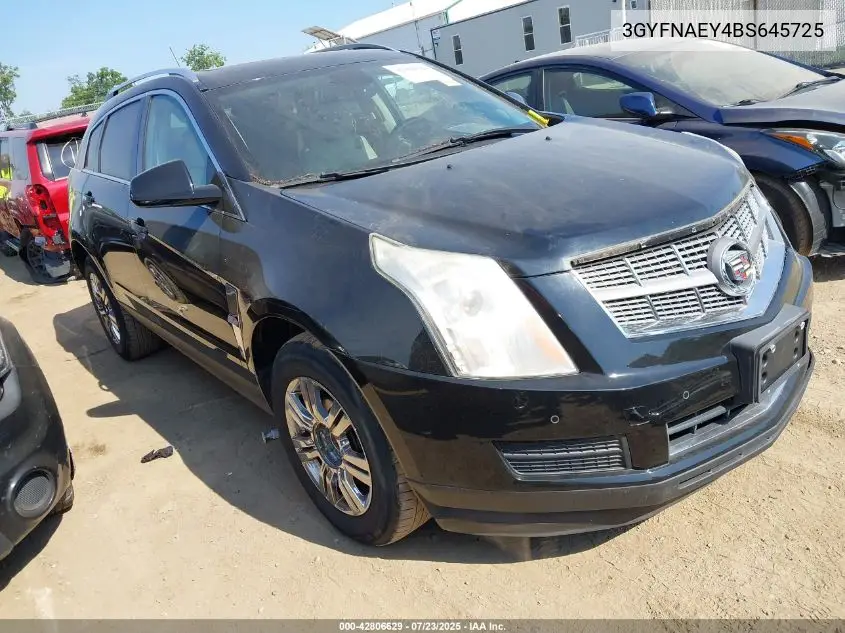 2011 Cadillac Srx Luxury Collection VIN: 3GYFNAEY4BS645725 Lot: 42806629