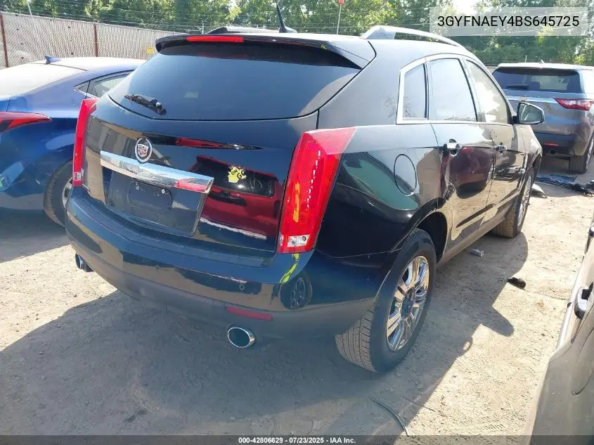 2011 Cadillac Srx Luxury Collection VIN: 3GYFNAEY4BS645725 Lot: 42806629
