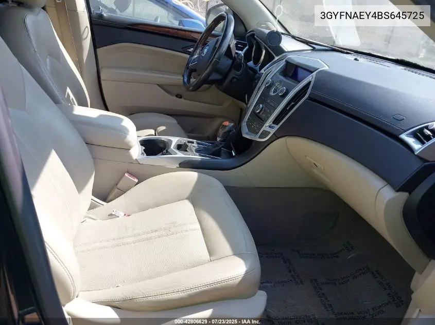 2011 Cadillac Srx Luxury Collection VIN: 3GYFNAEY4BS645725 Lot: 42806629