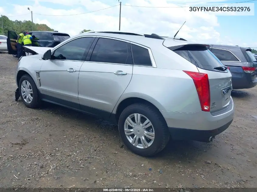 2012 Cadillac Srx Luxury Collection VIN: 3GYFNAE34CS532976 Lot: 42246152