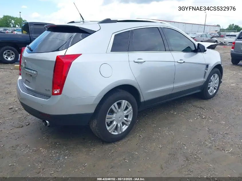 2012 Cadillac Srx Luxury Collection VIN: 3GYFNAE34CS532976 Lot: 42246152