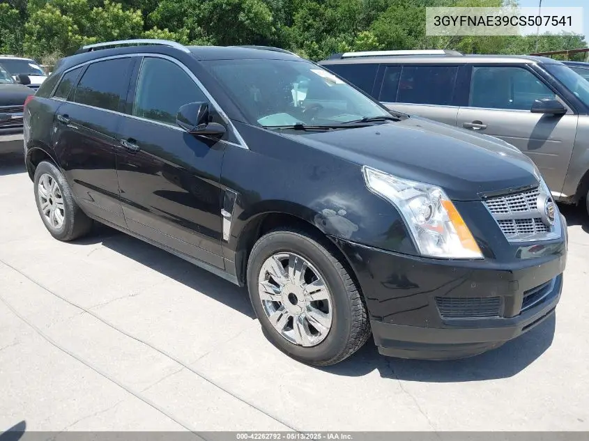 2012 Cadillac Srx Luxury Collection VIN: 3GYFNAE39CS507541 Lot: 42262792