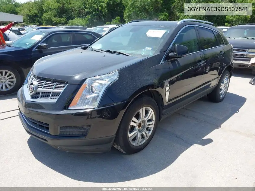 2012 Cadillac Srx Luxury Collection VIN: 3GYFNAE39CS507541 Lot: 42262792