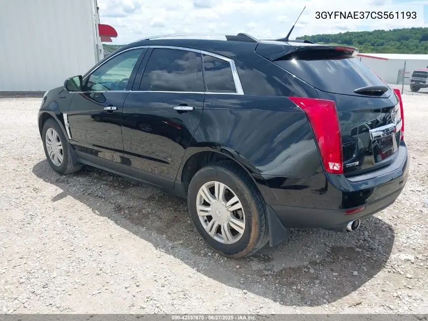 2012 Cadillac Srx Luxury Collection VIN: 3GYFNAE37CS561193 Lot: 42597670