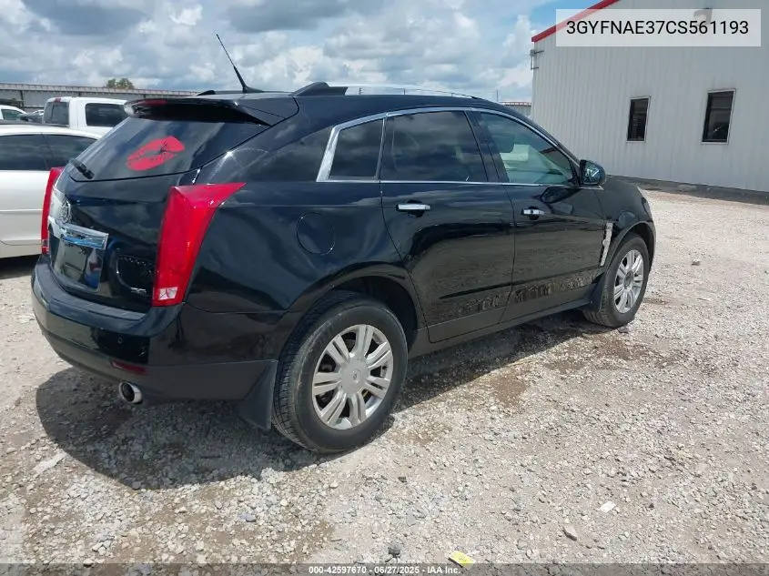 2012 Cadillac Srx Luxury Collection VIN: 3GYFNAE37CS561193 Lot: 42597670