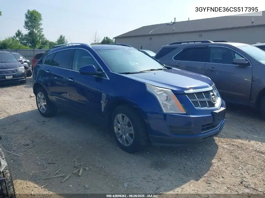 2012 Cadillac Srx Luxury Collection VIN: 3GYFNDE36CS517395 Lot: 42606262