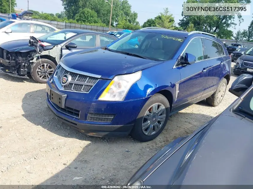 2012 Cadillac Srx Luxury Collection VIN: 3GYFNDE36CS517395 Lot: 42606262