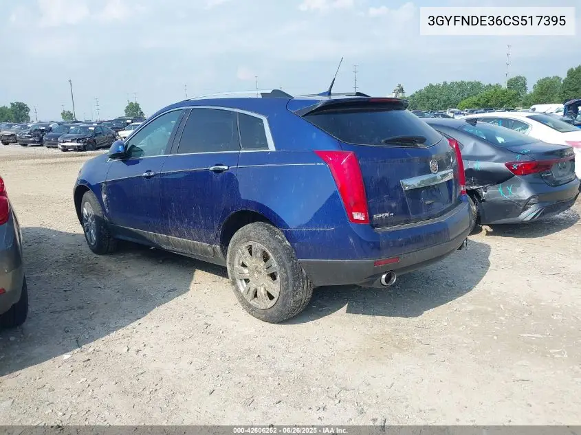 2012 Cadillac Srx Luxury Collection VIN: 3GYFNDE36CS517395 Lot: 42606262