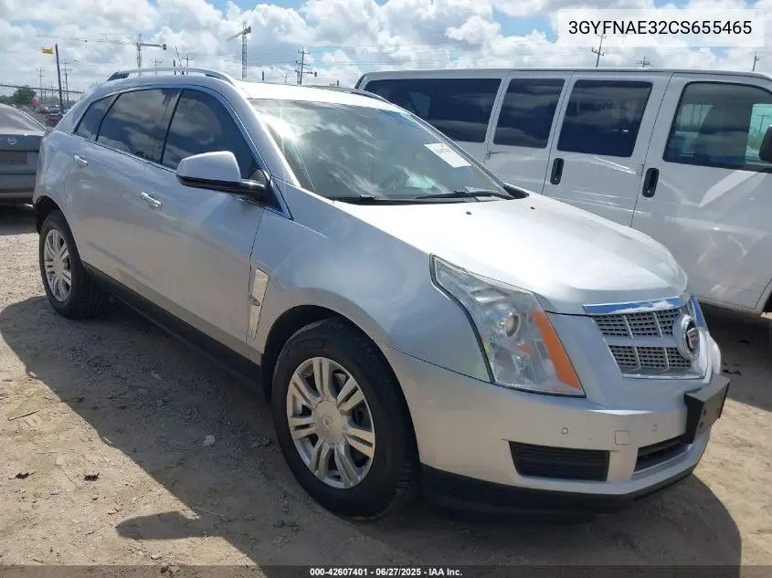 2012 Cadillac Srx Luxury Collection VIN: 3GYFNAE32CS655465 Lot: 42607401