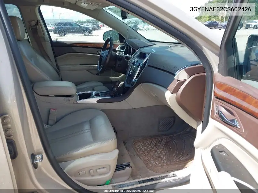 2012 Cadillac Srx Luxury Collection VIN: 3GYFNAE32CS602426 Lot: 42610138