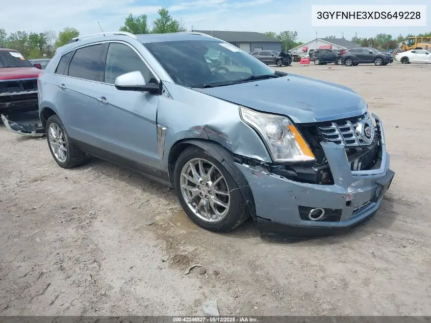 2013 Cadillac Srx Performance Collection VIN: 3GYFNHE3XDS649228 Lot: 42246527