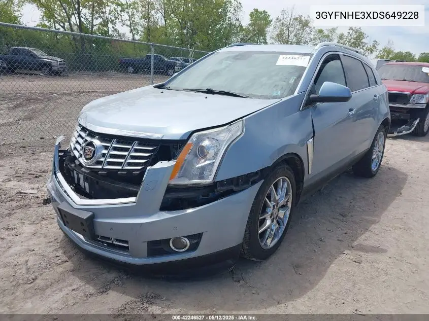 2013 Cadillac Srx Performance Collection VIN: 3GYFNHE3XDS649228 Lot: 42246527
