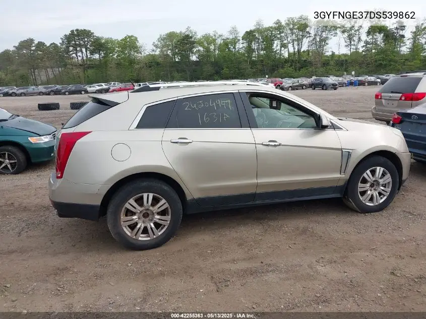 2013 Cadillac Srx Luxury Collection VIN: 3GYFNGE37DS539862 Lot: 42255363