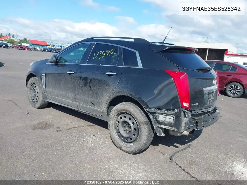 2014 Cadillac Srx VIN: 3GYFNAE35ES528342 Lot: 12350162