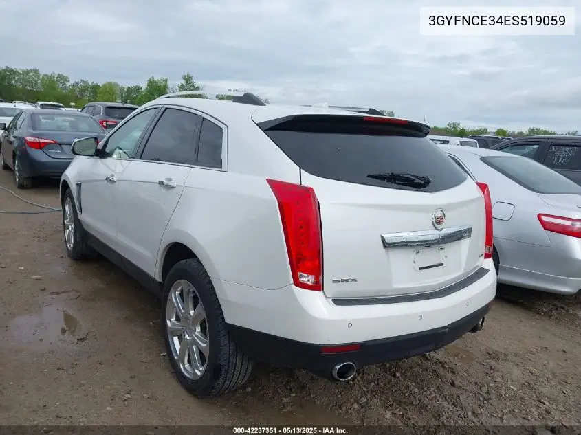 2014 Cadillac Srx Performance Collection VIN: 3GYFNCE34ES519059 Lot: 42237351