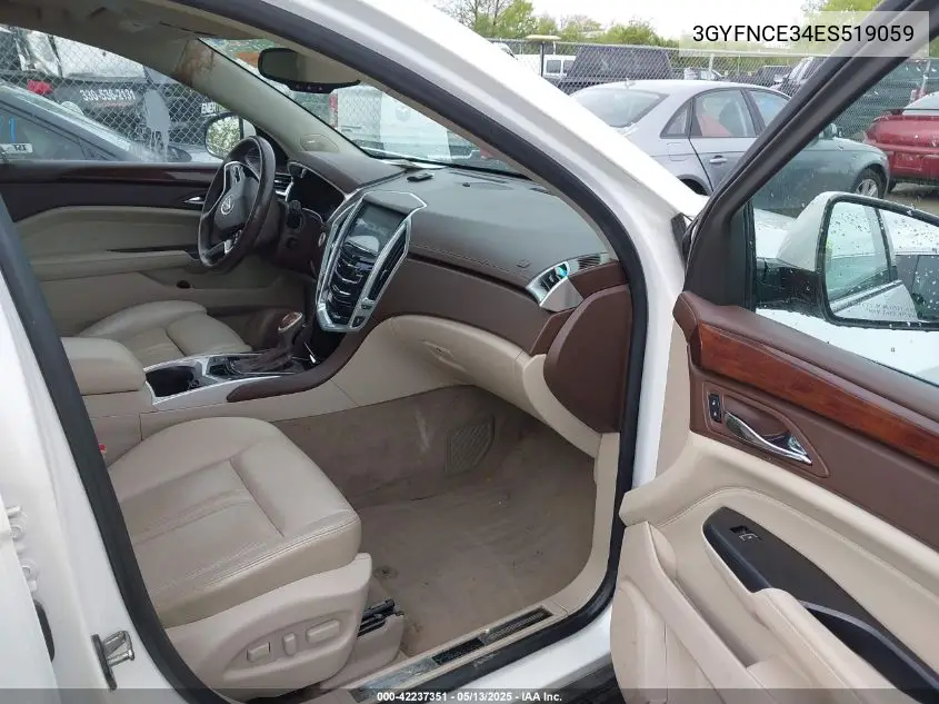 2014 Cadillac Srx Performance Collection VIN: 3GYFNCE34ES519059 Lot: 42237351