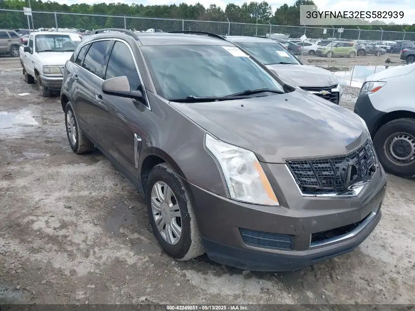 2014 Cadillac Srx Standard VIN: 3GYFNAE32ES582939 Lot: 42249851