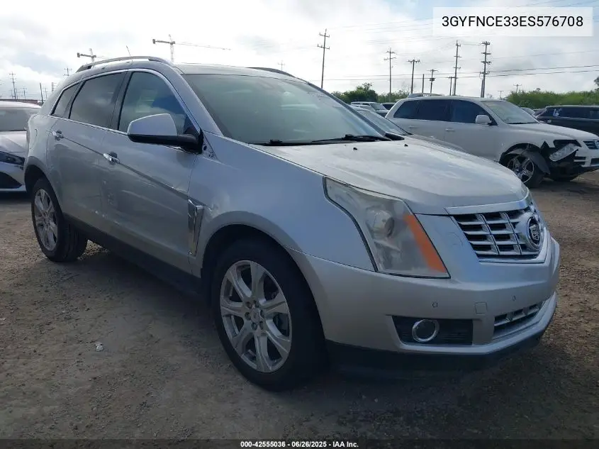 2014 Cadillac Srx Performance Collection VIN: 3GYFNCE33ES576708 Lot: 42555036