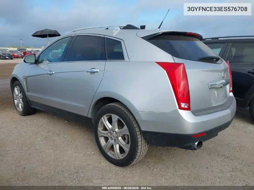 2014 Cadillac Srx Performance Collection VIN: 3GYFNCE33ES576708 Lot: 42555036