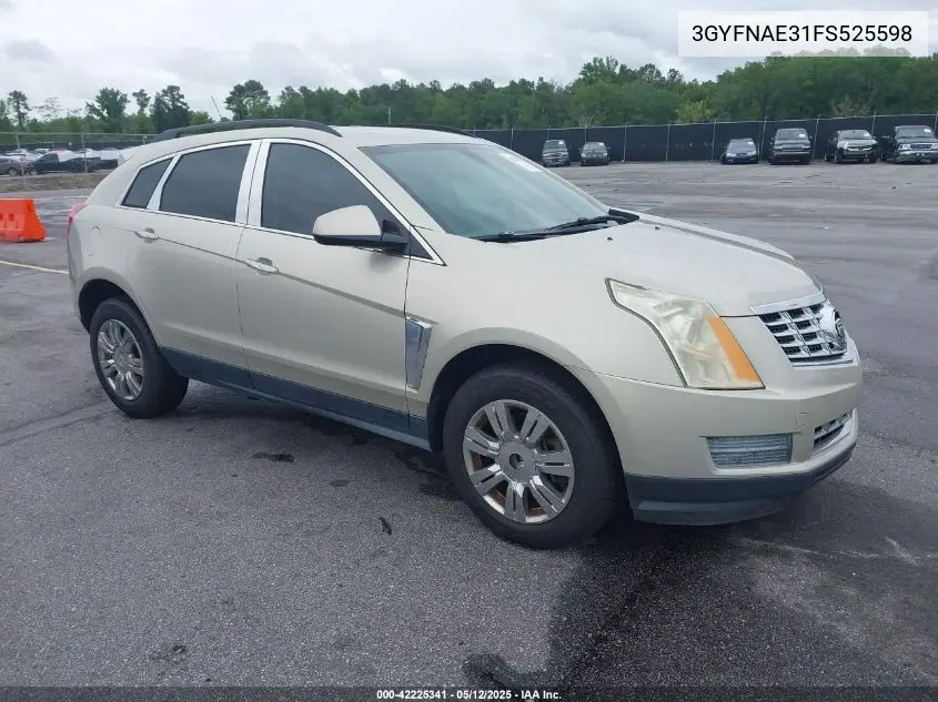 2015 Cadillac Srx Standard VIN: 3GYFNAE31FS525598 Lot: 42225341