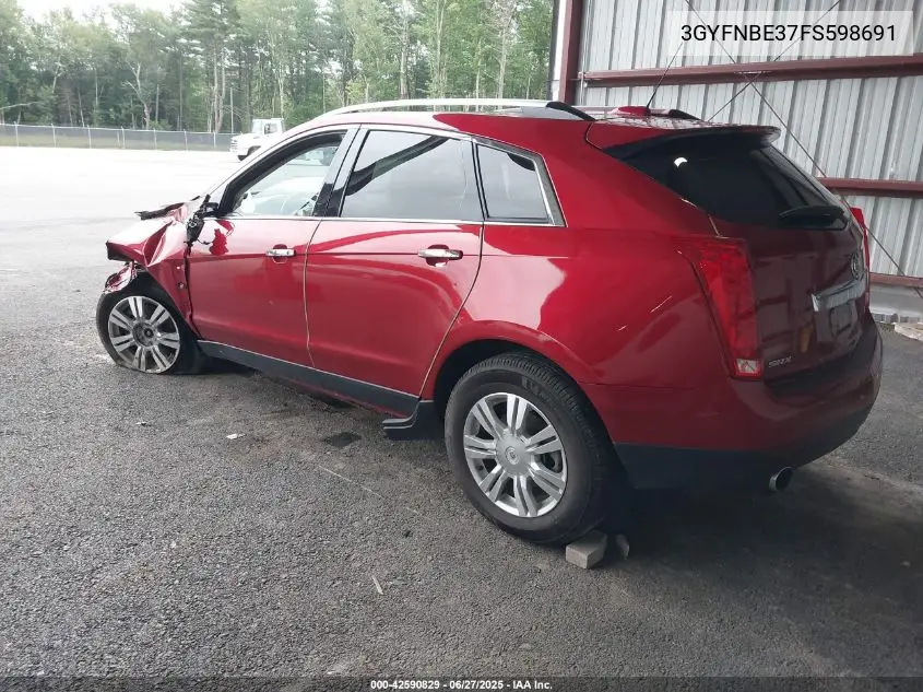 2015 Cadillac Srx Luxury Collection VIN: 3GYFNBE37FS598691 Lot: 42590829