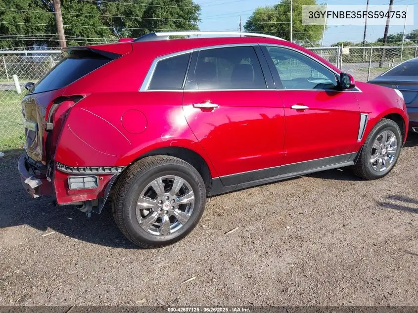 2015 Cadillac Srx Luxury Collection VIN: 3GYFNBE35FS594753 Lot: 42607125