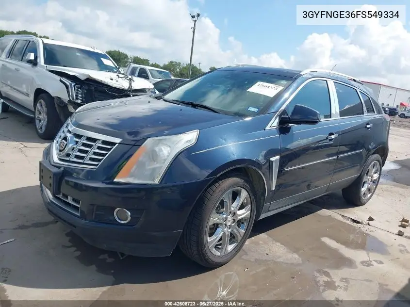 2015 Cadillac Srx Premium Collection VIN: 3GYFNGE36FS549334 Lot: 42608723