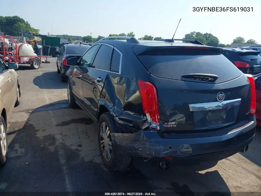 2015 Cadillac Srx Luxury Collection VIN: 3GYFNBE36FS619031 Lot: 42615574