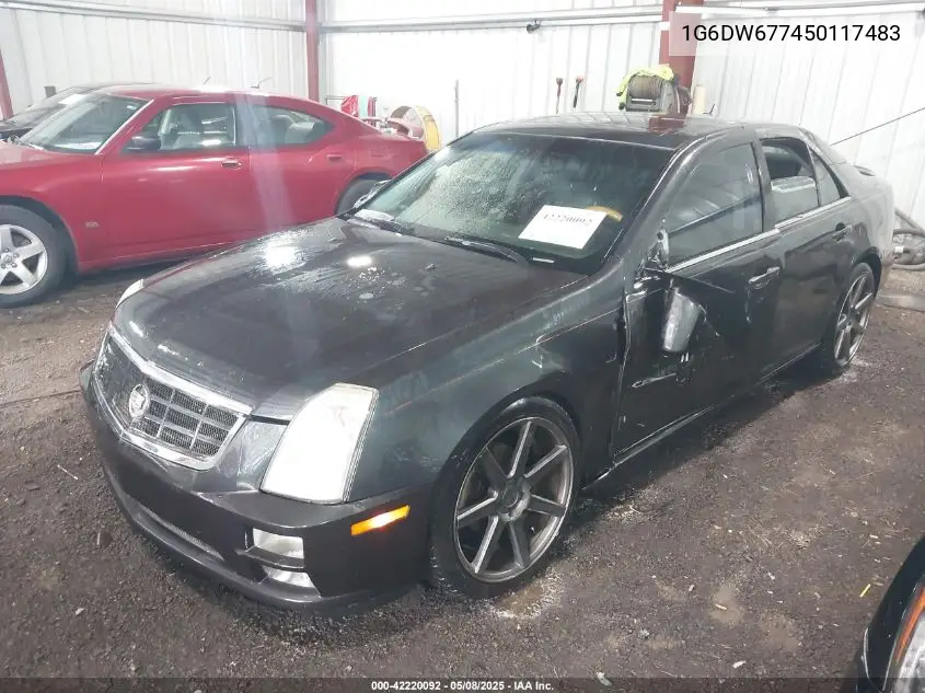 2005 Cadillac Sts V6 VIN: 1G6DW677450117483 Lot: 42220092