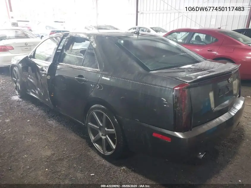 2005 Cadillac Sts V6 VIN: 1G6DW677450117483 Lot: 42220092