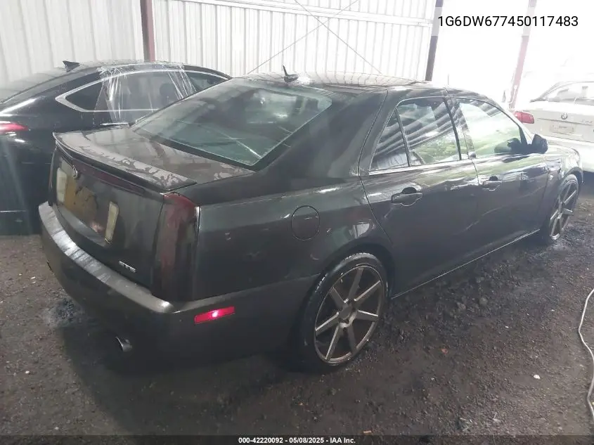 2005 Cadillac Sts V6 VIN: 1G6DW677450117483 Lot: 42220092