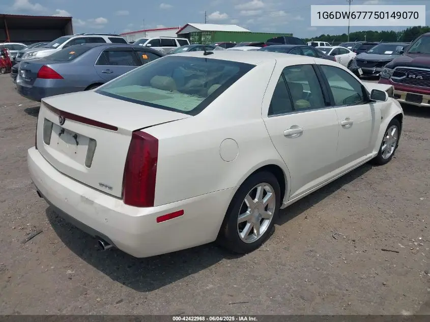 2005 Cadillac Sts V6 VIN: 1G6DW677750149070 Lot: 42422968