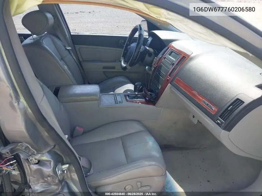 2006 Cadillac Sts V6 VIN: 1G6DW677760206580 Lot: 42584840