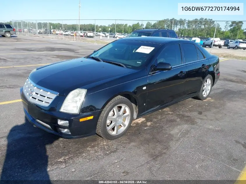 2007 Cadillac Sts V6 VIN: 1G6DW677270174994 Lot: 42043153