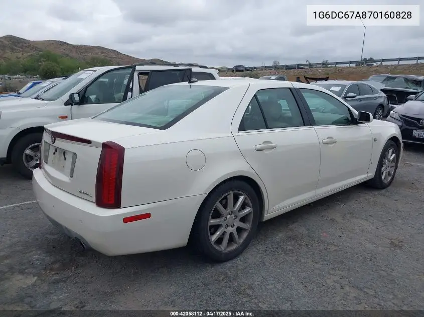 2007 Cadillac Sts V8 VIN: 1G6DC67A870160828 Lot: 42058112