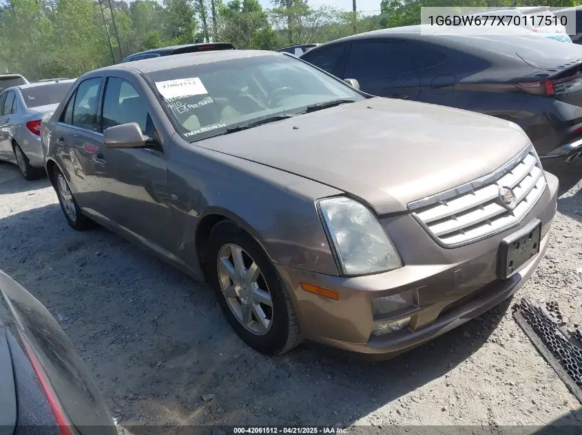 2007 Cadillac Sts V6 VIN: 1G6DW677X70117510 Lot: 42061512