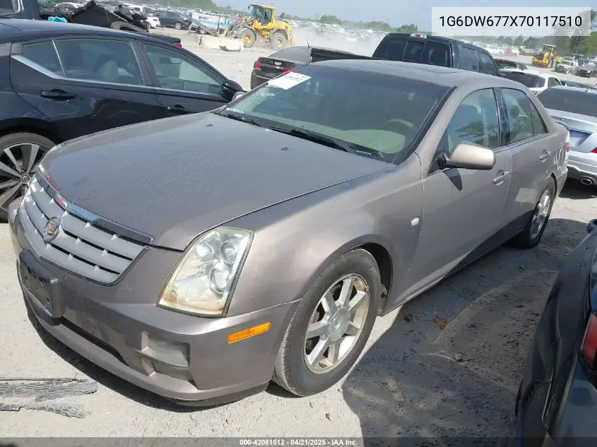 2007 Cadillac Sts V6 VIN: 1G6DW677X70117510 Lot: 42061512