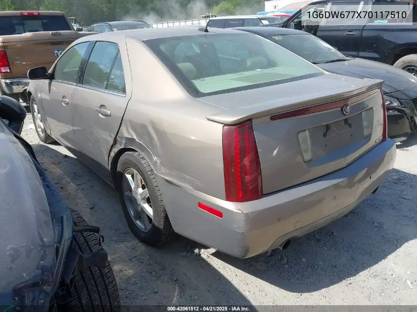 2007 Cadillac Sts V6 VIN: 1G6DW677X70117510 Lot: 42061512