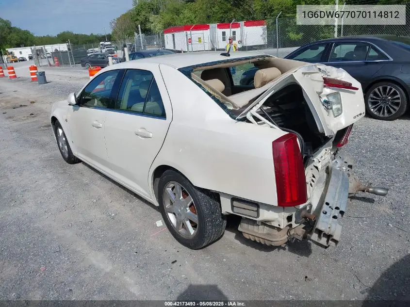 2007 Cadillac Sts VIN: 1G6DW677070114812 Lot: 42173493