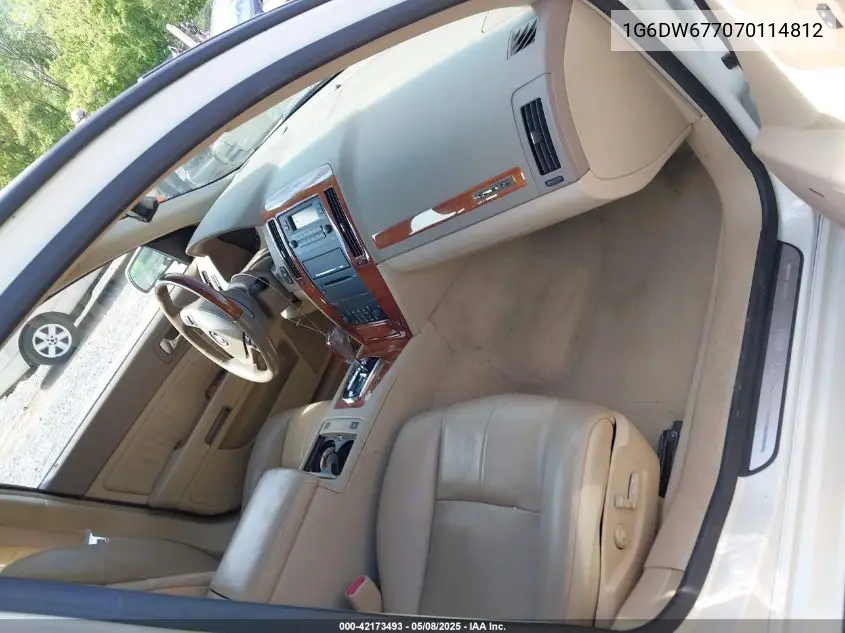 2007 Cadillac Sts VIN: 1G6DW677070114812 Lot: 42173493
